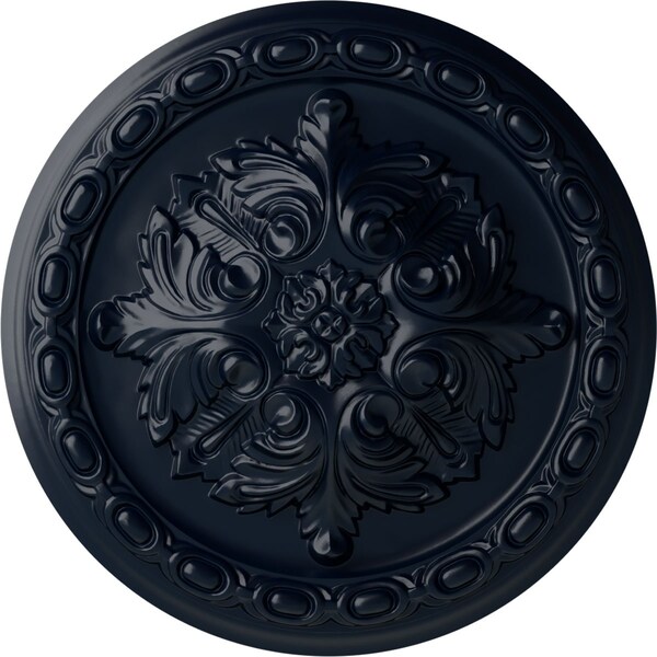 Ekena Millwork Acanthus Ceiling Medallion, Hand-Painted Midnight Dream, 11 3/8"OD x 2"P CM11ACMDF - main